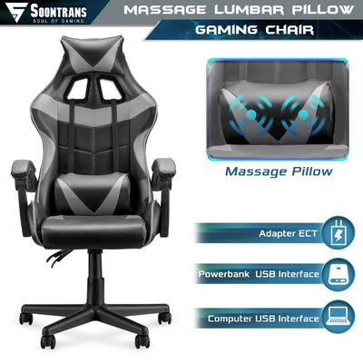 ALINUNU Gaming Chair High Back Ergonomic Chair with 3 Gas Lifts and Lumbar Support