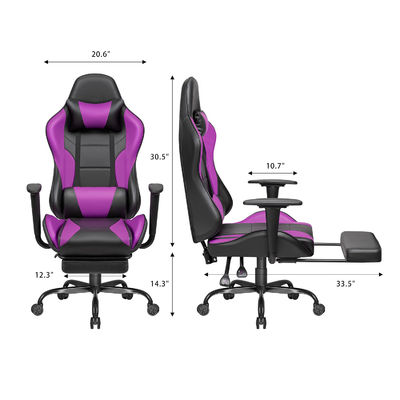360 Swivel Gaming Chair with Footrest ALINUNU Racing Customized Services