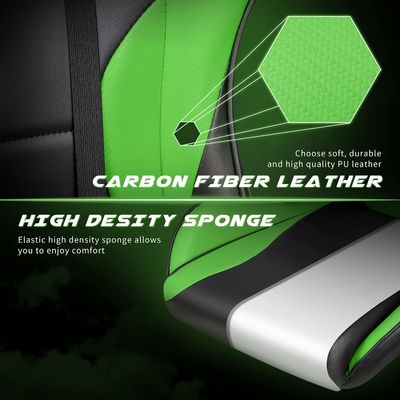 Ergonomic Gamer Chair with Footrest Racing and Gaming Customized
