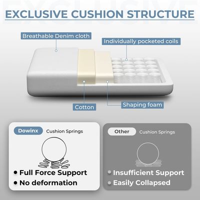 Custom Color Ergonomic Computer Chair ALINUNU with Massage Lumbar Support and Footrest