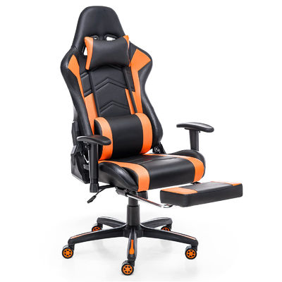 360 Swivel High Back Adjustable Computer Racing Chair with Footrest and Height Adjust