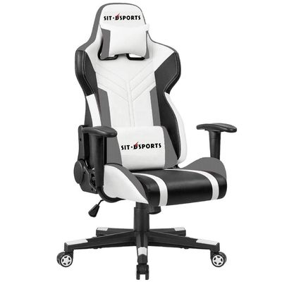 Y Mail Packing Executive Swivel Leather Office Chair with Lumbar Support and Headrest