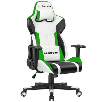 Y Mail Packing Executive Swivel Leather Office Chair with Lumbar Support and Headrest