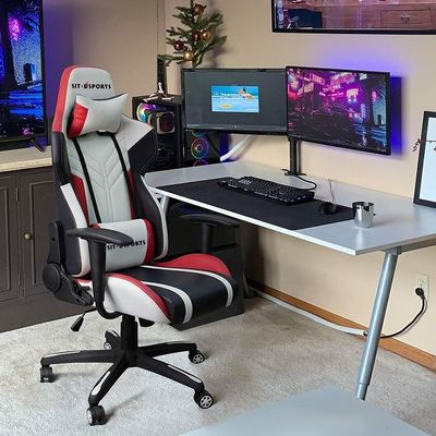 Synthetic Leather Gaming Racing Swivel Computer Style Ergonomic Lift Chair for Office