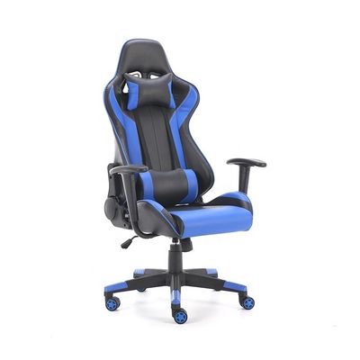 Synthetic Leather Fabric Gaming Chair 2022 with Wheels Reclining PC Gamer Racing Style