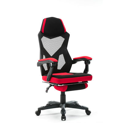 Multi-function Revolving Computer Desk Chair with Footrest and Fabric Material