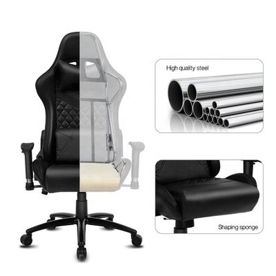 LED Light and Remote Control PU Gaming Chair Office Furniture with Synthetic Leather