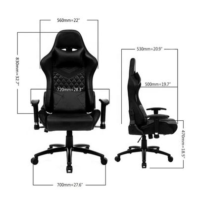 LED Light and Remote Control PU Gaming Chair Office Furniture with Synthetic Leather