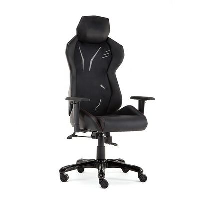 GENUINE LEATHER Racing Style Office Chair with Plastic Mesh and Lift Chair in Design