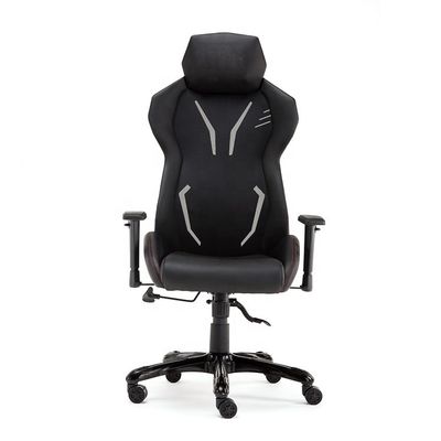 GENUINE LEATHER Racing Style Office Chair with Plastic Mesh and Lift Chair in Design