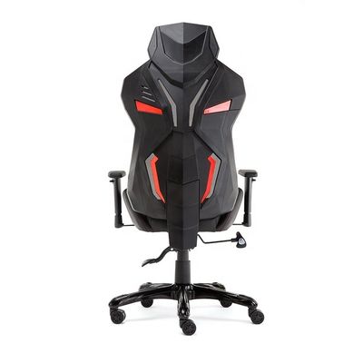 GENUINE LEATHER Racing Style Office Chair with Plastic Mesh and Lift Chair in Design