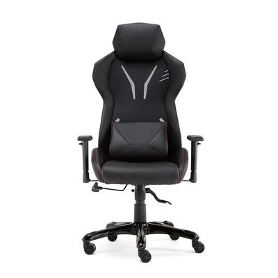 GENUINE LEATHER Racing Style Office Chair with Plastic Mesh and Lift Chair in Design