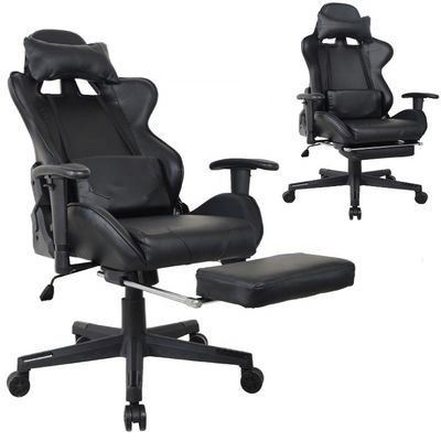 PC Gamer Racing Style Executive Chair GENUINE LEATHER Comfortable Gaming Office Chair
