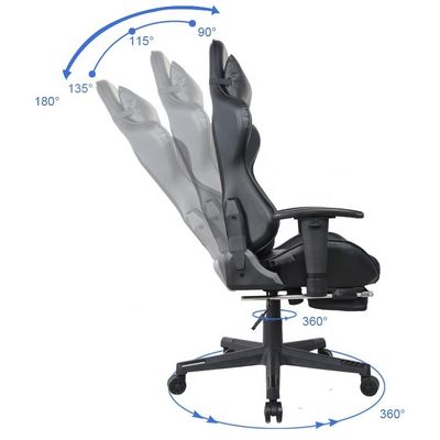 PC Gamer Racing Style Executive Chair GENUINE LEATHER Comfortable Gaming Office Chair