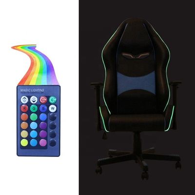 Enhance Your Gaming Setup with Executive Style Chair and Footrest in Synthetic Leather