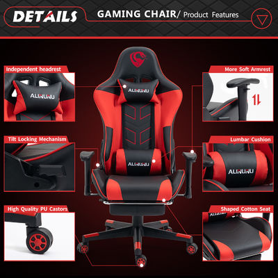 Take Your Gaming to the Next Level with ALINUNU High Back Gaming Chair and Footrest