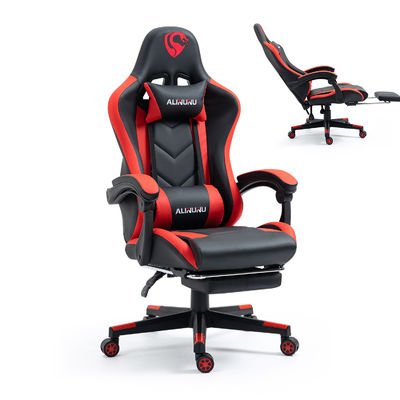 Mail Packing Gaming Chair with Footrest 360 Degree Rotation and Height Adjustment