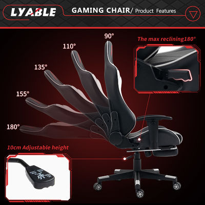 Overseas Warehouse Delivery Hot Gaming Chair with Resting Feet Height Adjustable