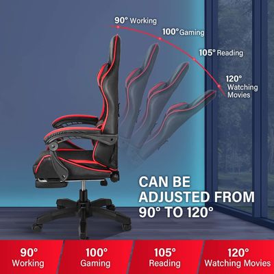 Modern Design Racing PC Computer Gaming Chair with Footrest and Headrest 33.95 Pounds