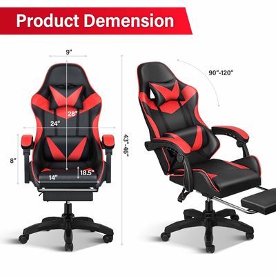 Modern Design Racing PC Computer Gaming Chair with Footrest and Headrest 33.95 Pounds