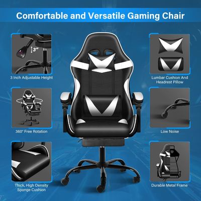 Adjustable Metal Gaming Chair Ergonomic Office Chair for Maximum Comfort and Durability