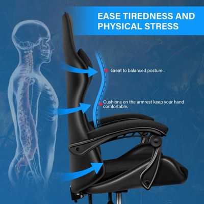 Directly Sell Gaming Chair with Adjustable Features 21&quot;D x 46&quot;W x 23&quot;H Mail Packing Y