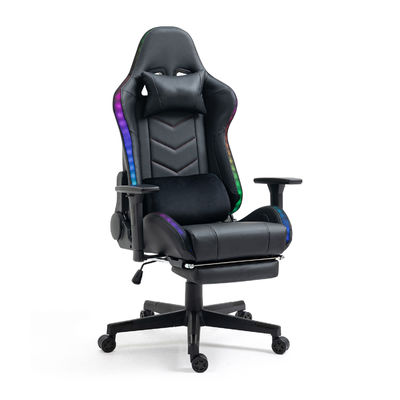 Adjustable Computer Chair with Headrest and Lumbar Support Metal Frame Gaming Chair