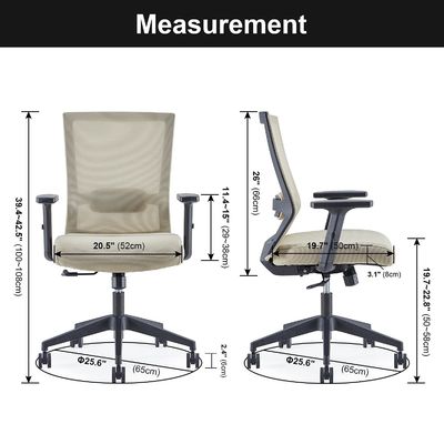 Alloy Steel Frame Ergonomic Mesh Executive Swivel Desk Chair with Lumbar Support
