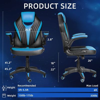 Adjustable Height Swivel Chair The Perfect Addition to Your Gaming or Workstation
