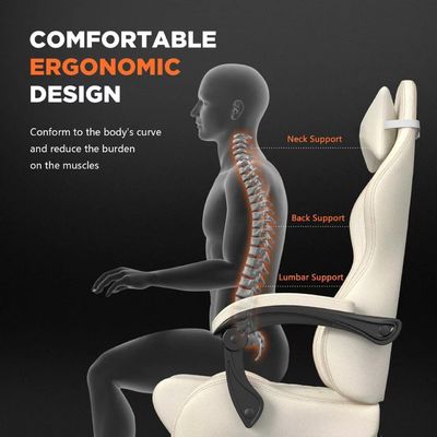 Modern Design Gaming Chair with Vintage PU Leather and Massage 19&quot;D x 27&quot;W x 50&quot;H