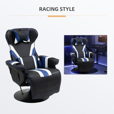 Customized Logo Availabled Gaming Chair Swivel Style with Lumbar Support and Footrest