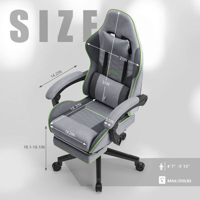 350LBS Reinforced Base Big and Tall Ergonomic Office Computer Chair with 3 Gas Lift