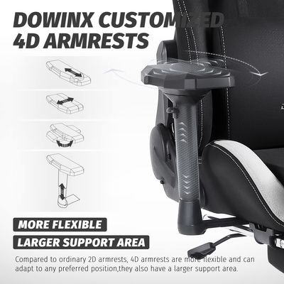 Office Gaming Chair with Pocket Spring Cushion and 4D Armrests Adjustable Height