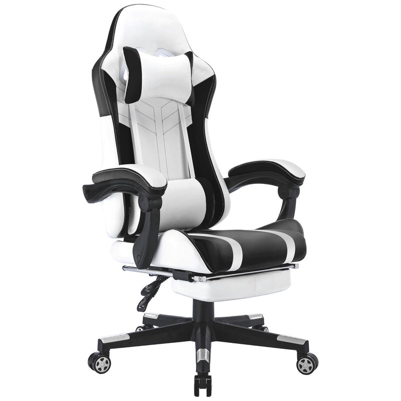 Customized Color High Back Video Ergonomic Racing Metal Type PC Gaming Chair with Footrest