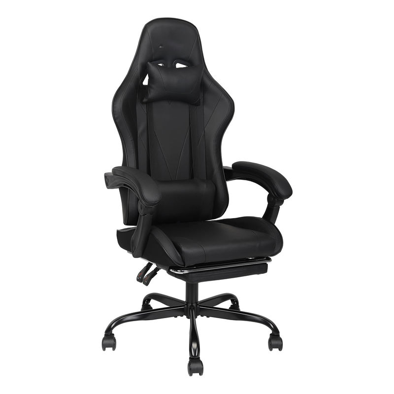 Maximum Weight of 300 Pounds High Back Gaming Chair with Footrest and Recliner Function