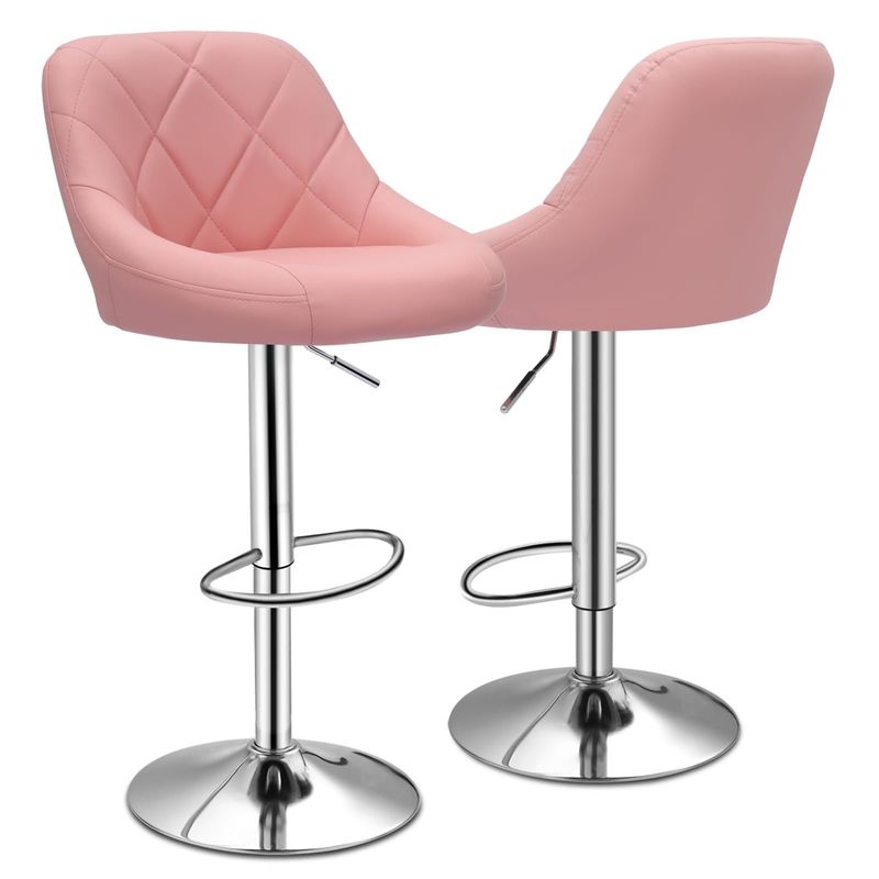 ALINUNU Modern Dining Chairs Bar Pub High Stool with Back Home Bar Item Weight 27.8 Pounds