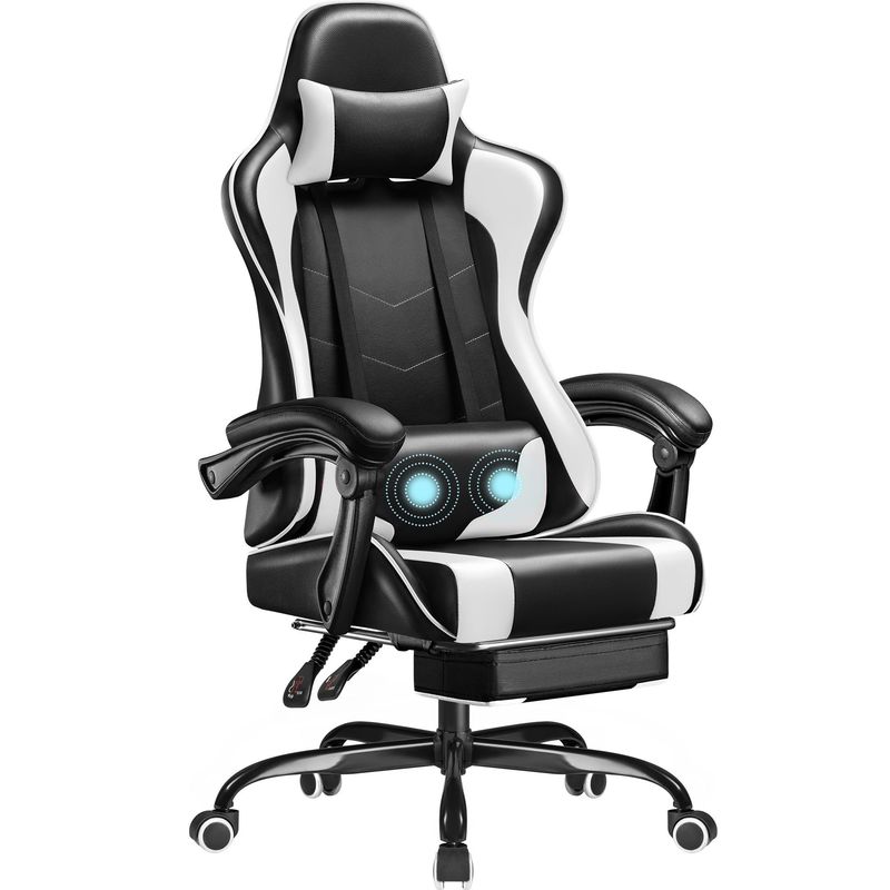 ALINUNU Gaming Chair with Lumbar Support or Gaming Room Living Room 18.5&quot;D x 23.6&quot;W x 50.4&quot;H