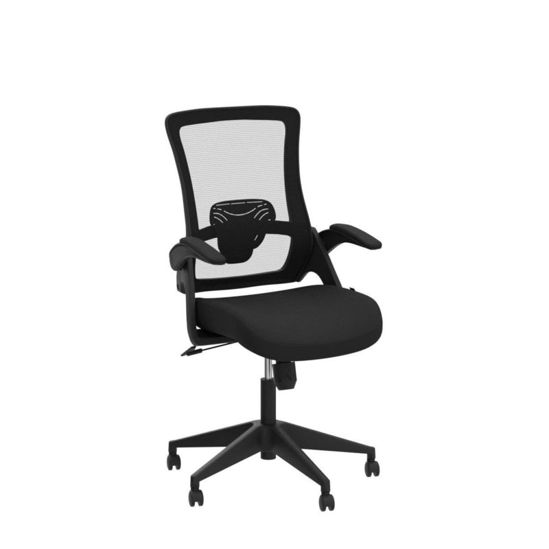 Flip-up Armrest Mesh Executive Lumbar Support Swivel Chair for Home Office by Alinunu