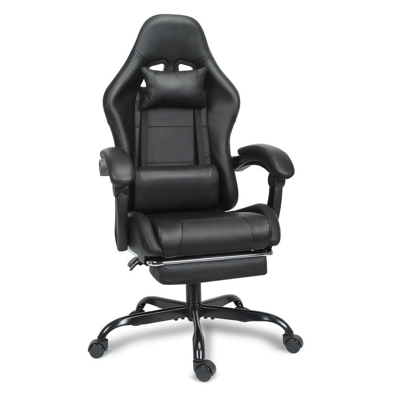 Height Adjustable Gaming Chair with Lumbar Support and Footrest Customized Color