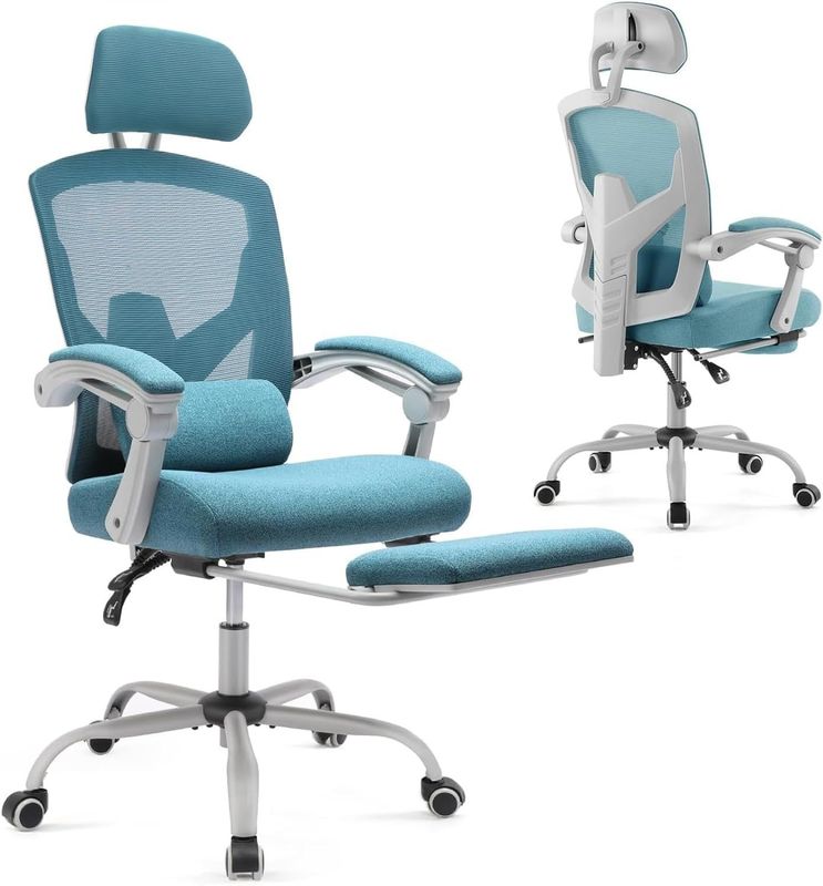 Customized Color Back Mesh Rolling Swivel Mesh Chairs with Wheels Item Weight 34.4 Pounds