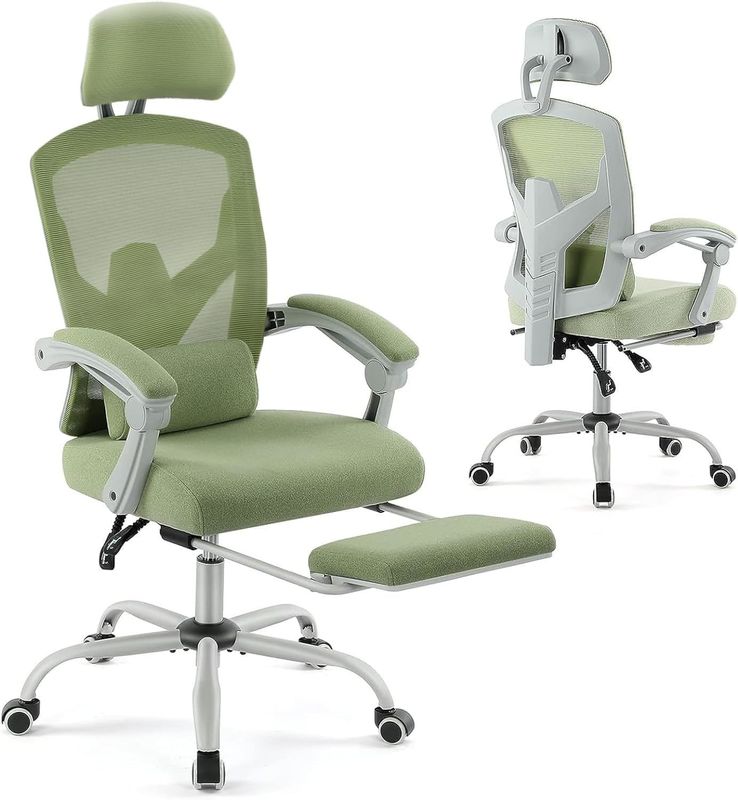 27.56&quot;D x 18.5&quot;W x 47.8&quot;H Back Mesh Rolling Swivel Chair for Office Ergonomics