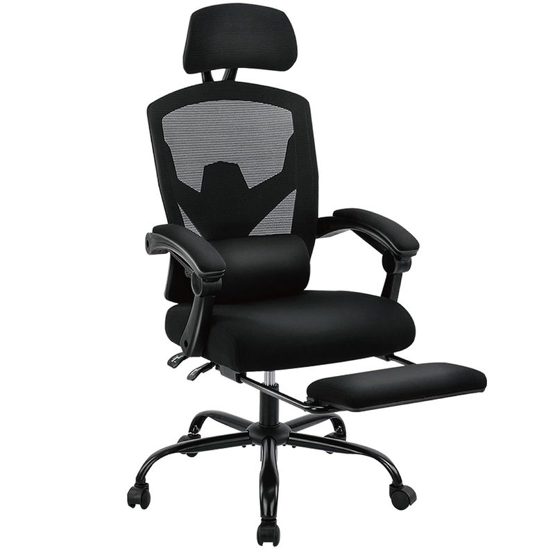 Back Mesh Rolling Swivel Reclining Chairs for Office 360 Swivel/ Height Adjust 34.4 Pounds