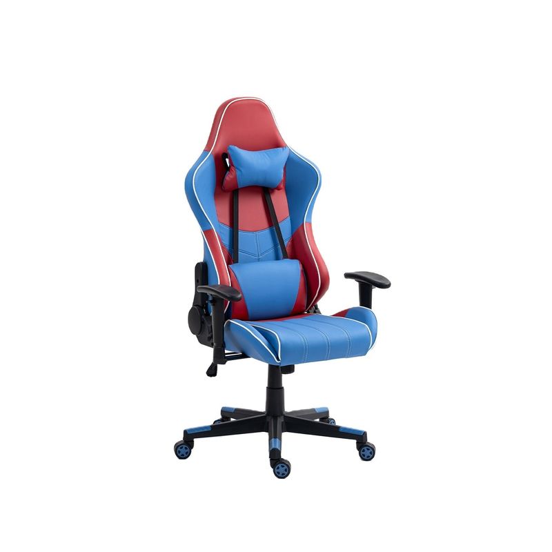 Stay Comfortable During Long Gaming Sessions with High Back Gaming Chair and Footrest