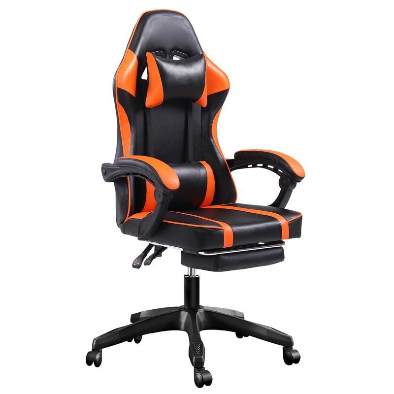 Customized Color Ergonomic Gaming Chair with Footrest and Adjustable Height ALINUNU