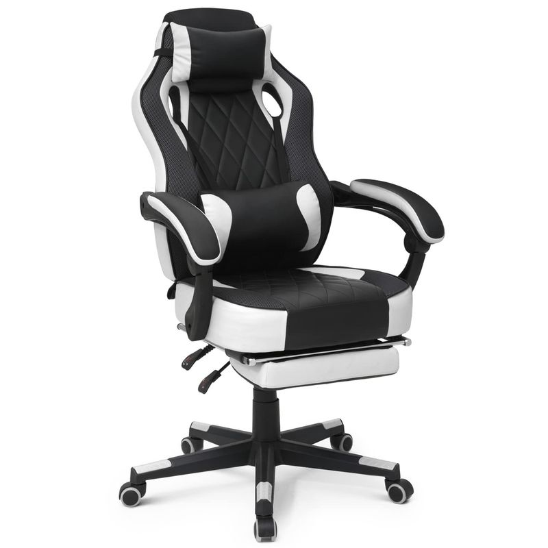 Customized Color Racing Style PU Leather Gaming Chair with Swivel Functionality