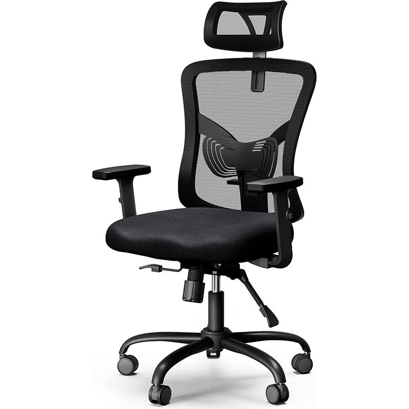 Modern Design High Back Mesh Office Chair with Adjustable Armrest and Lumbar Support