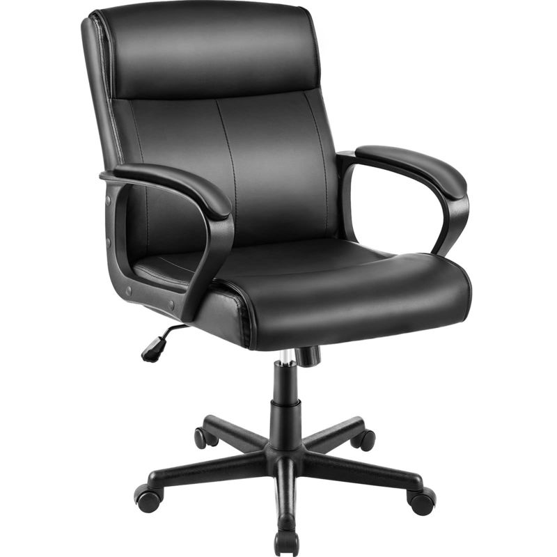 360 Swivel/ Height Adjust/Recliner Mid Back Desk Chair for 250 Pounds Weight Capacity