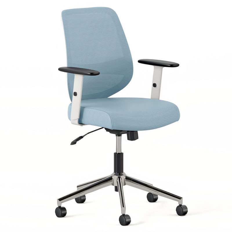 Swivel Mesh Office Chair with Lumbar Rest and Adjustable Armrests Item Weight 30 Pounds