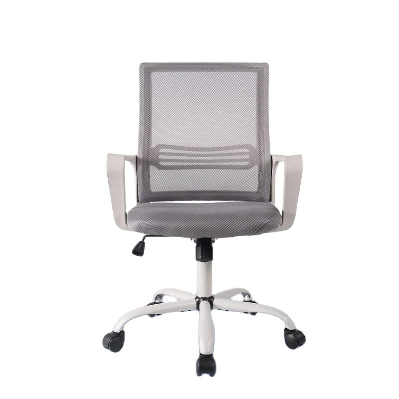 Swivel Desk Chair Silla Oficina Mesh Task Chair Ergonomic Mid Back for Adults Work