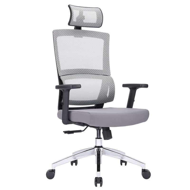 Height Adjustable Office Chair L-Shaped Swivel Desk Chair for Adults Work at Home
